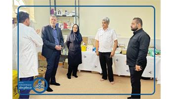 بازدید دکتر دهقان از از درمانگاه چزابه و همچنین درمانگاه شهید هاشمی مستقر در پایانه مرزی چزابه