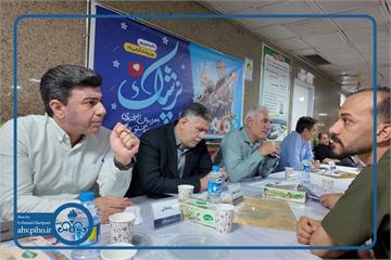 برپایی میز خدمت حضوری در بیمارستان بزرگ نفت اهواز