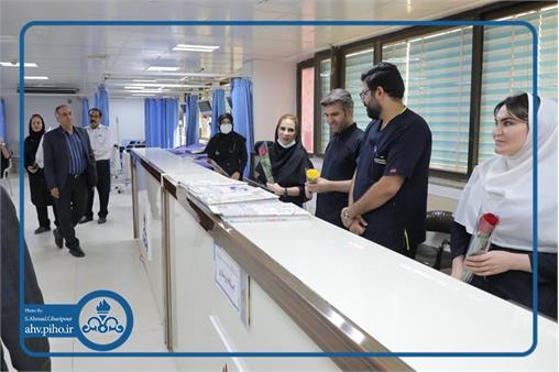 تقدیر از کارکنان بخش اورژانس و فوریت‌های پزشکی بیمارستان بزرگ نفت اهواز