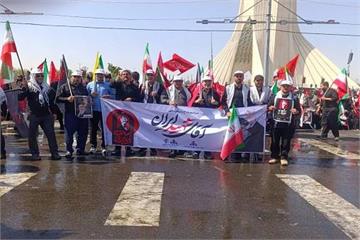 تجدید میثاق کارکنان بهداشت و درمان صنعت نفت اهواز با رهبر شهید ایران؛ حضور در شکوه وداع با مقام والای ولایت